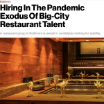the cover of a restaurant called dining in the pandemic exodus of.
