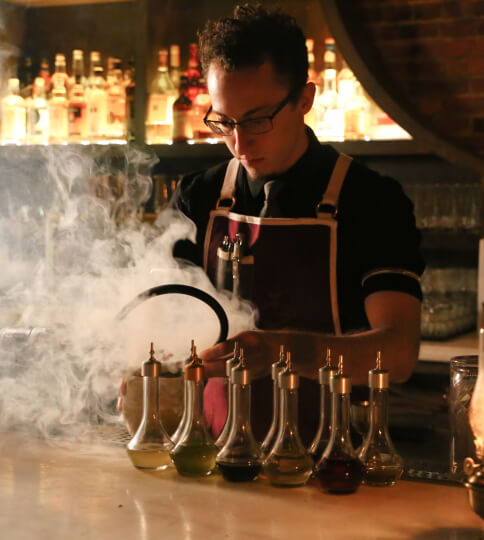Mixologist at work
